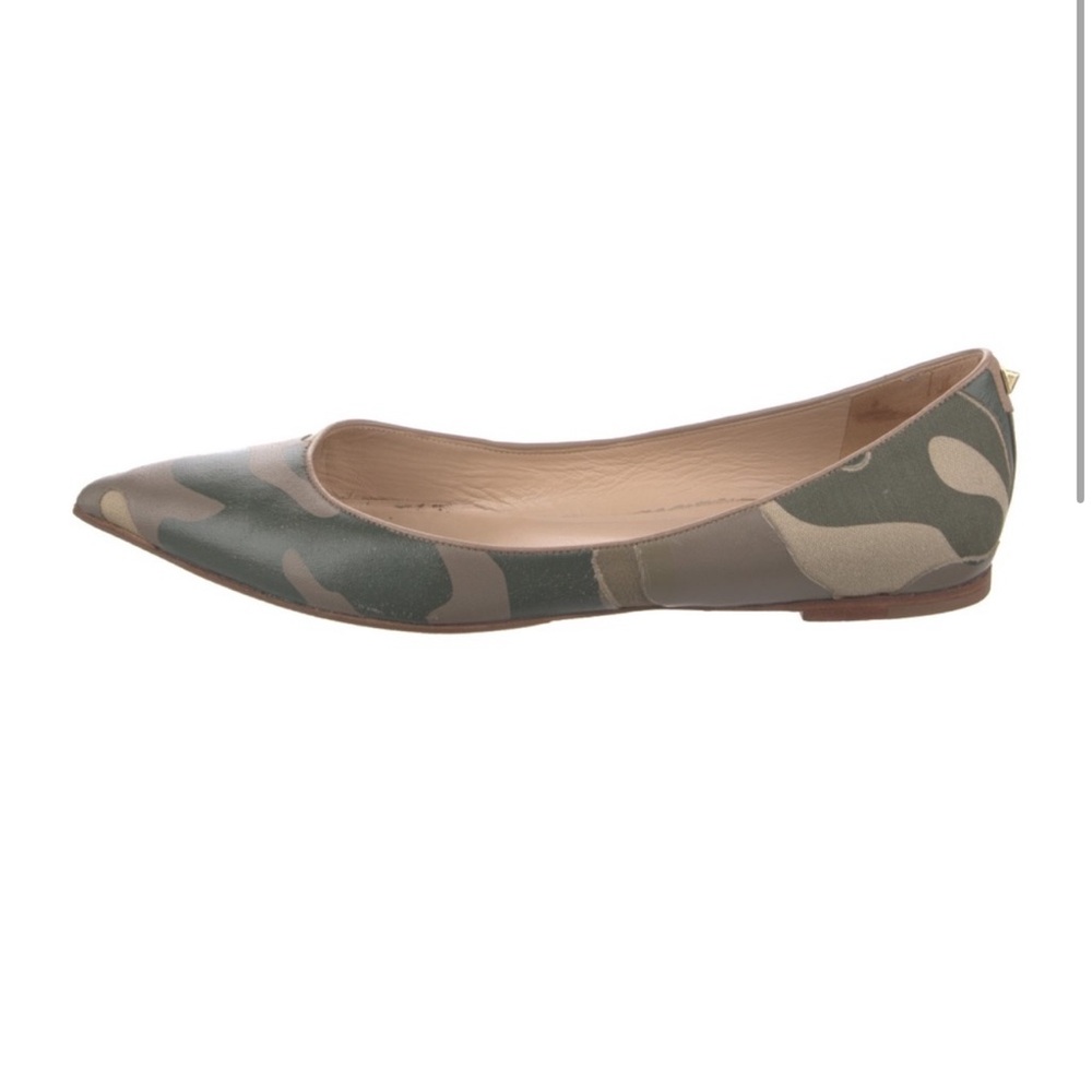 Valentino rockstud camo flats 38.5